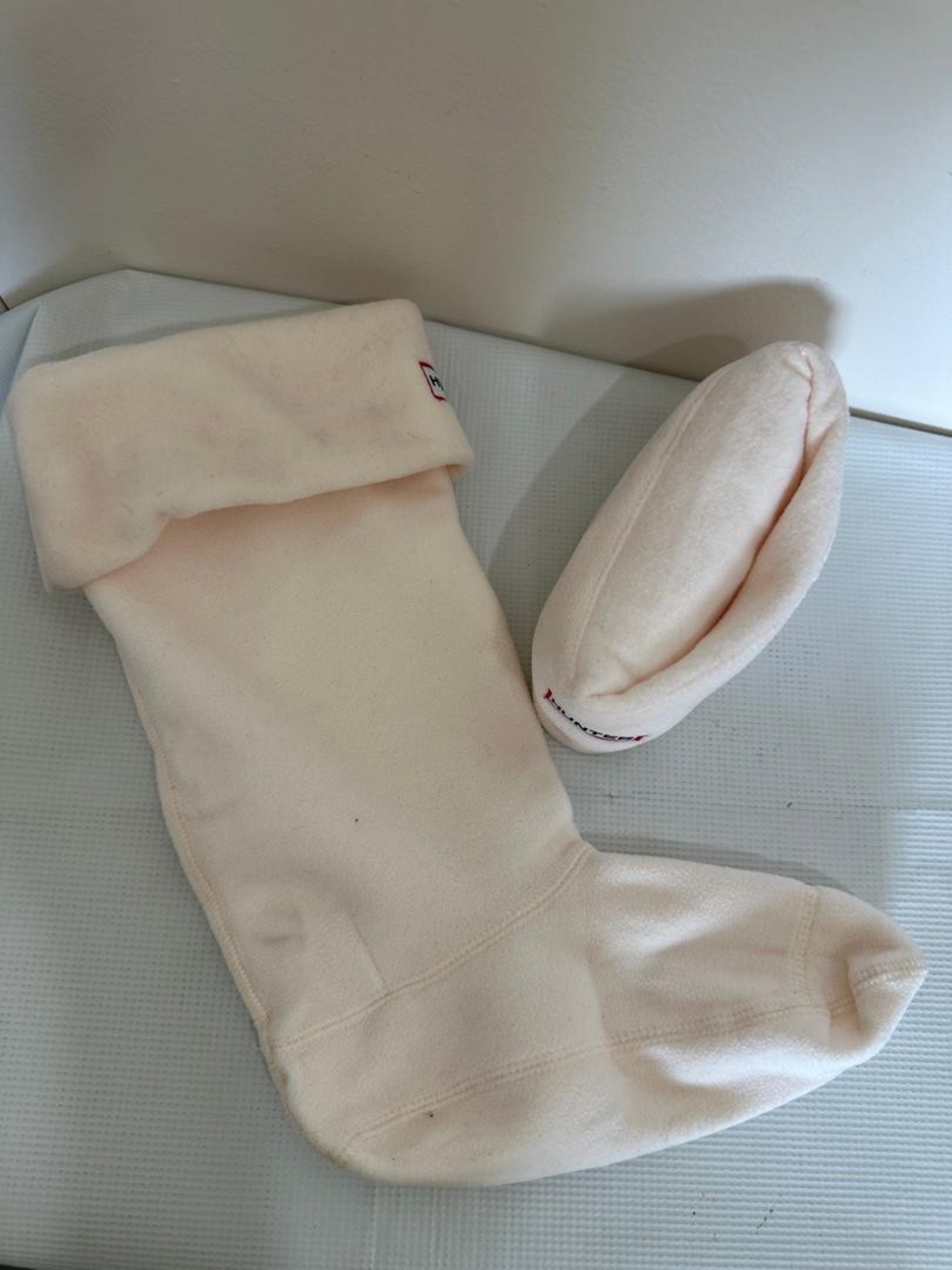 Hunter Men's Black and Cream Boot Socks with Fold-Over Cuff - Picture 3 of 6